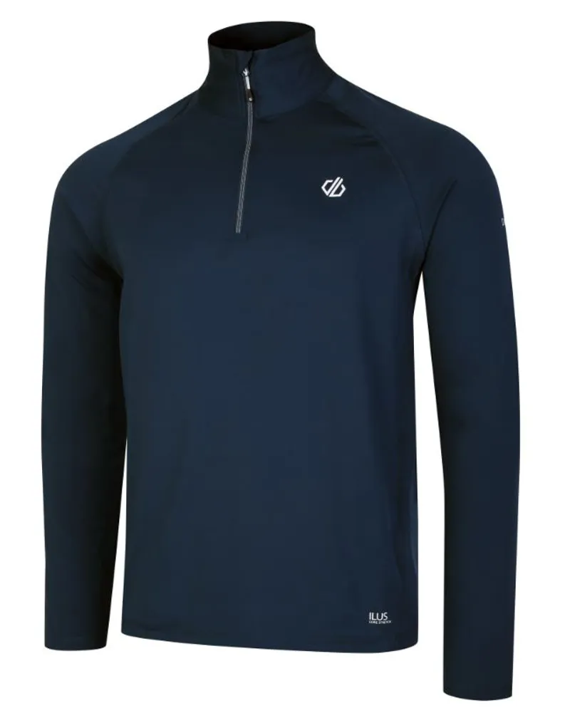 Dare2b Men's Fuse Up II Recycled Lightweight Core Stretch Midlayer in MoonLight Denim-2